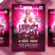 Club DJ Urban Party Flyer PSD Template