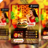 Fast Food Business Promotion Flyer Design PSD