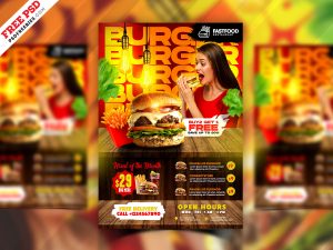Fast Food Business Promotion Flyer Design PSD