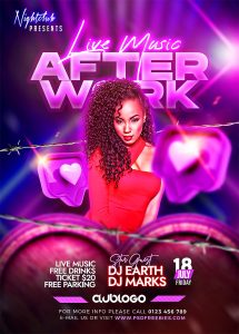 Night Club Event Party Flyer PSD Template