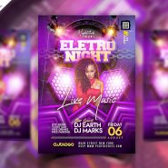 Night Club Live Music Event Party Flyer PSD