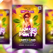 Grand House Party Flyer PSD Template