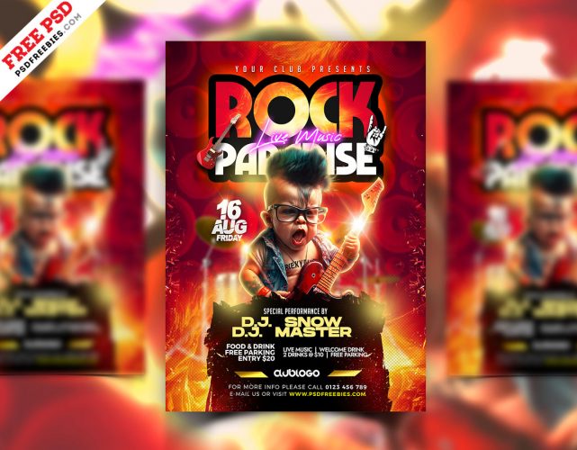 free-psd-crazy-indie-rock-music-festival-flyer-psd-template