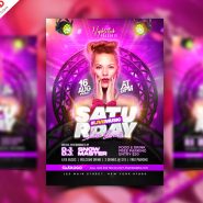 Weekend DJ Club Party Event Flyer PSD