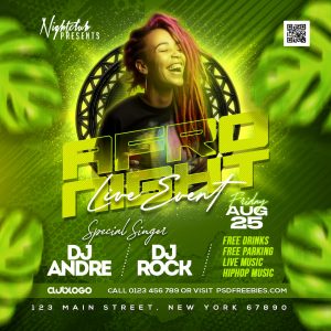 Afro Beat Party Instagram Post Design PSD