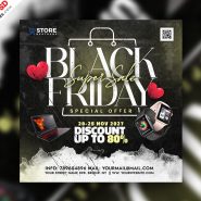 Black Friday Sale Promotion Social Media Post PSD