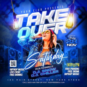 Night Club Weekend Music Party Instagram Post PSD