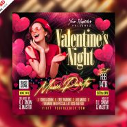 Valentines Day Event Instagram Post PSD Template