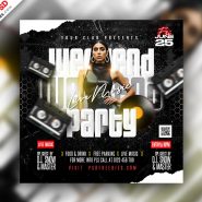 Weekend Club Party Post Design PSD