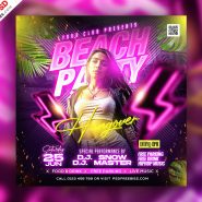 Beach Music Party Event Post PSD