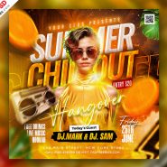 Summer Chillout DJ Event Instagram Post PSD