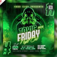 Toxic Friday Music DJ Party Post PSD