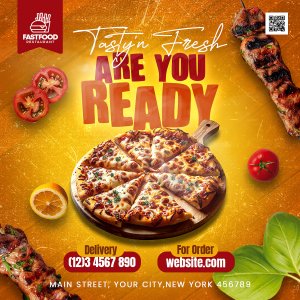 Fast Food Restaurant Social Media Post PSD