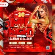 Midnight Chillout Club DJ Party Post PSD