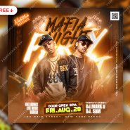 Mafia Night Music DJ Party Post PSD