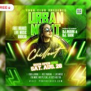 Urban Night Chillout Club Party Post PSD