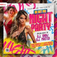 Premium Night Club Party Post PSD Template