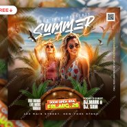 Summer Festival Music Party Post PSD