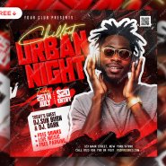 Urban Night Party Square Social Media Post PSD