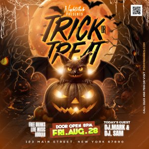 Halloween Horror Night Party Social Post PSD