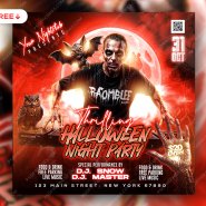 Thriller Halloween party Post PSD Template