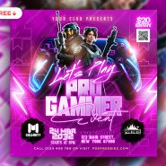 Video Game Event Social Media Post PSD