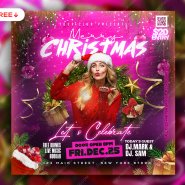 Christmas Party Social Media Post Design PSD