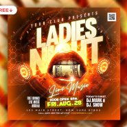 Ladies Night Club Party Post PSD