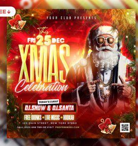 Christmas-Club-Party-Social-Media-Post-PSD