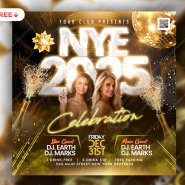 New Year 2025 Celebration Club Party Post PSD